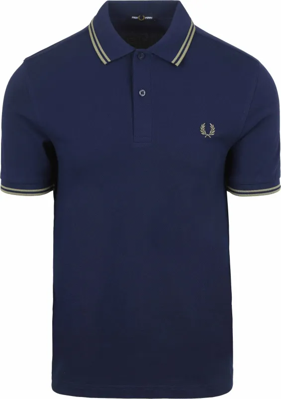 Fred Perry M3600 Polo Shirt Dark Y59 Blue Dark Blue maat M