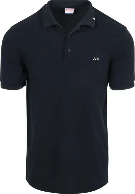 Sun68 Polo Shirt Vintage Navy Blue Dark Blue maat 3XL
