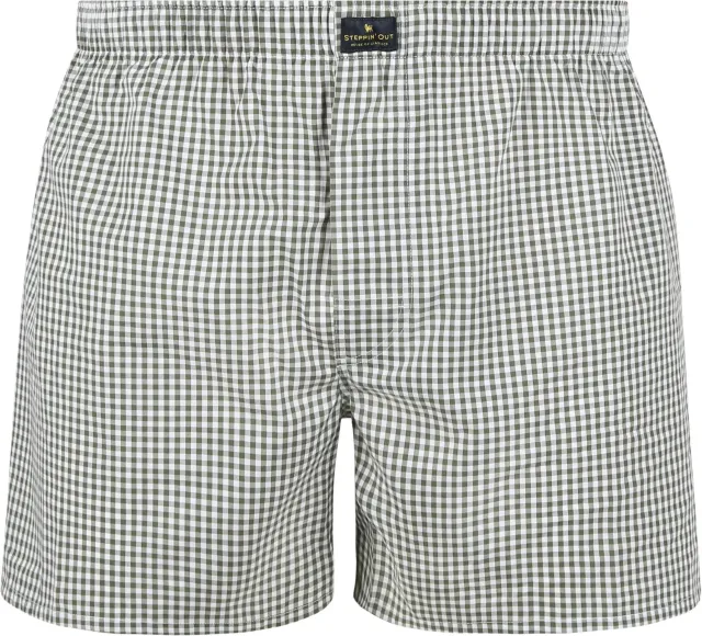 Steppin' Out Boxer Vichy Green maat M