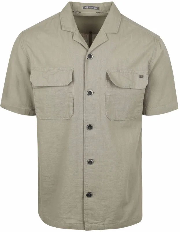 No Excess Short Sleeve Shirt Green maat M
