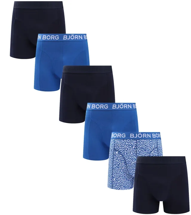 Bjorn Borg Boxers Cotton Stretch 7-Pack Multicolour Blue Black maat L