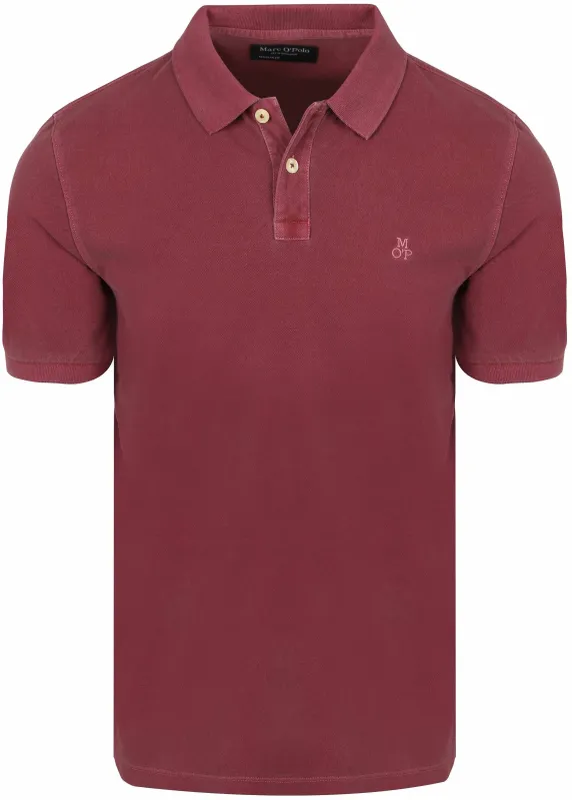 Marc O'Polo Polo Shirt Piqué Acai Red Burgundy maat 3XL