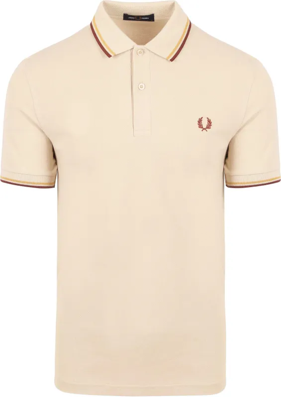 Fred Perry Polo M3600 Ecru W55 Beige Off-White maat L