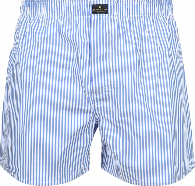 Steppin' Out Boxershort Stripe Blue maat M
