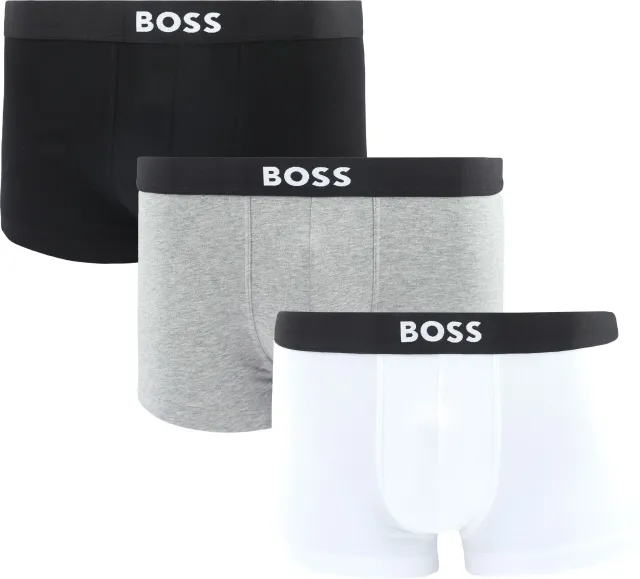 BOSS Short Boxer Shorts One 3-Pack Black Grey White Multicolour maat L