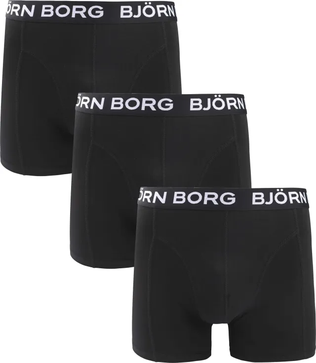 Bjorn Borg Boxers Cotton Stretch 3-Pack Black maat L
