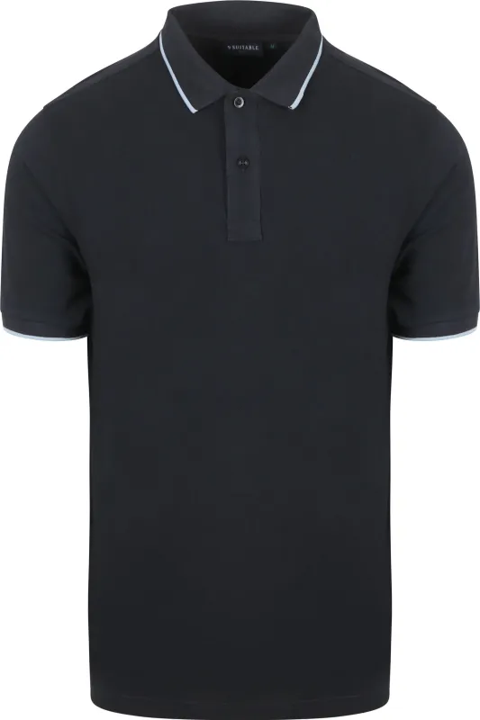 Suitable Respect Polo Shirt Tip Ferry Navy Blue Dark Blue maat 3XL