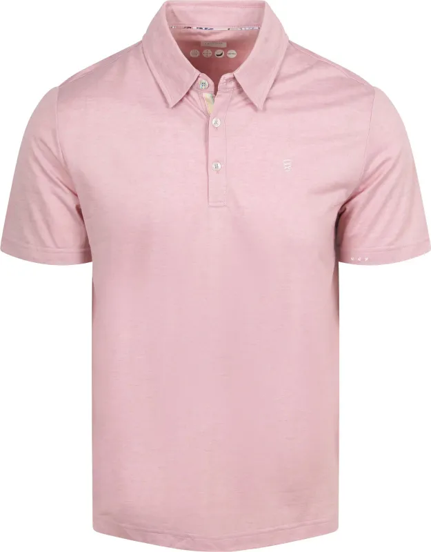 R2 Amsterdam Polo Regular Navy Pink maat L