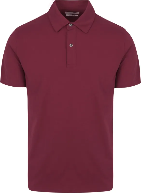 King Essentials The James Polo Shirt Burgundy Red maat M