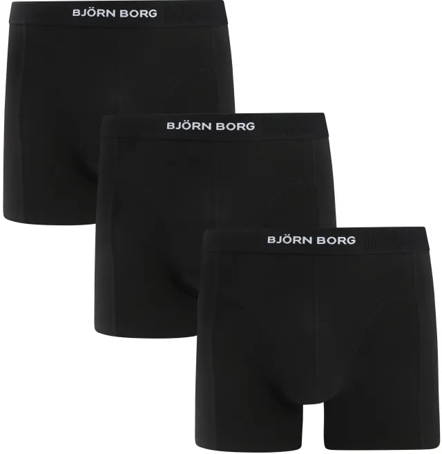 Bjorn Borg Organic Cotton Boxers 3Pack Black maat L