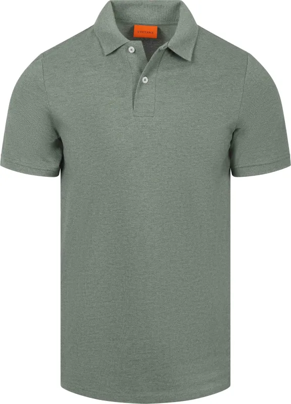 Suitable Polo Shirt MEL Pique Green maat L