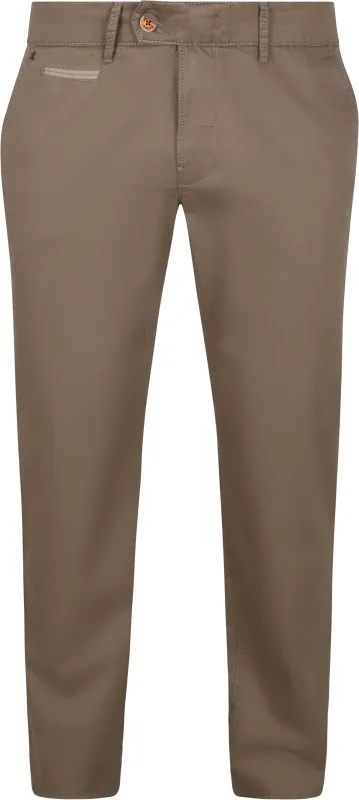 Gardeur Chino Benny 3 Taupe Brown maat 25