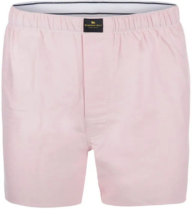 Steppin''Out Boxer Shorts – Oxford Pink maat M