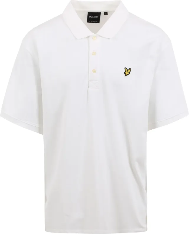 Lyle and Scott Plussize Polo White maat 3XL