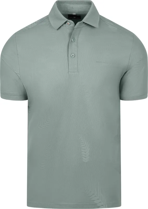 State of Art Polo Shirt Leaf Piqué Jade Green maat 3XL