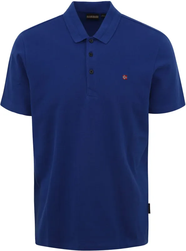 Napapijri Ealis Polo Shirt Cobalt Dark Blue Blue maat L