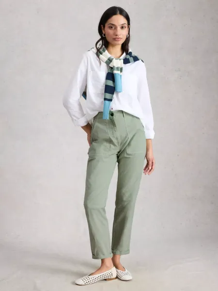 White Stuff Twister Organic Cotton Rich Chino Trousers