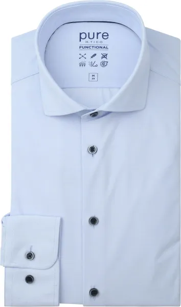 Pure Shirt Melange Light Light blue Blue size 38