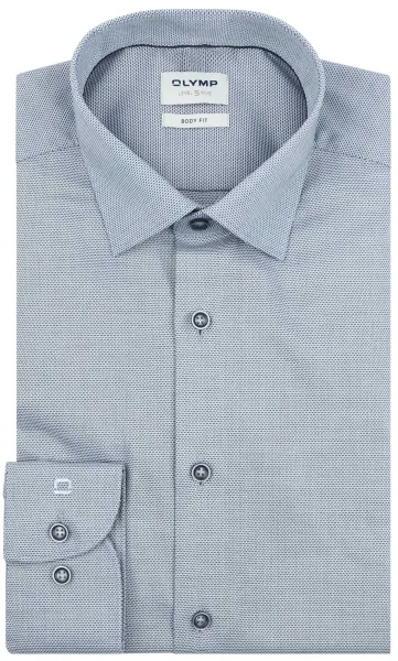 Olymp Level Five Shirt Extra Long Sleeve Structure Blue size 39