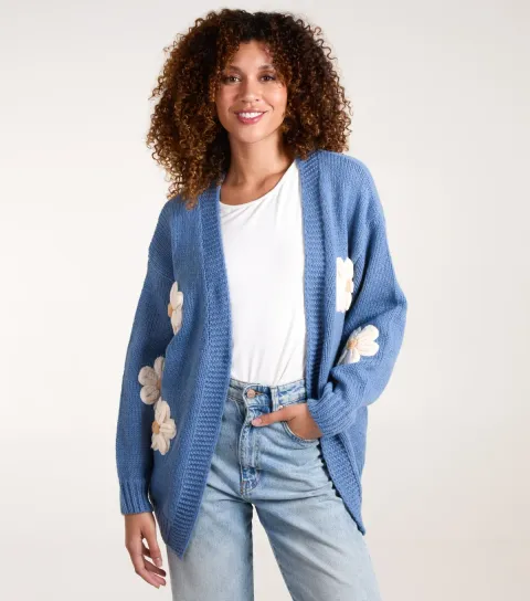 Daisy Embroidered Cardigan