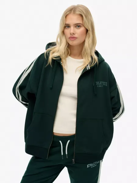 Superdry Athletic Essentials Relaxed Raglan Zip Hoodie