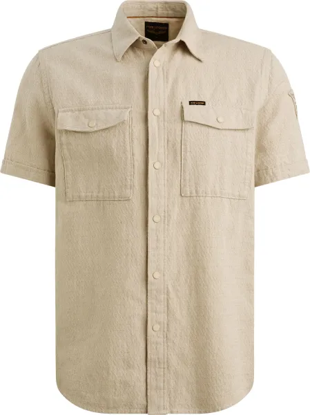 PME Legend Short Sleeve Shirt Beige maat 3XL