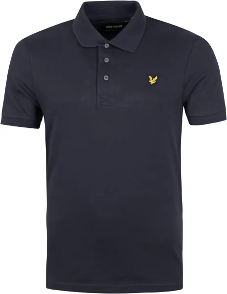 Lyle and Scott Polo Shirt Navy Blue Dark Blue maat L