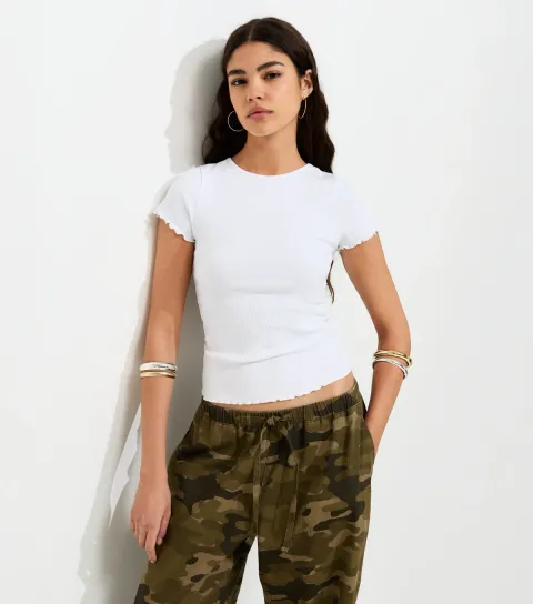 White Cotton Rich Short Sleeve Babylock T-Shirt