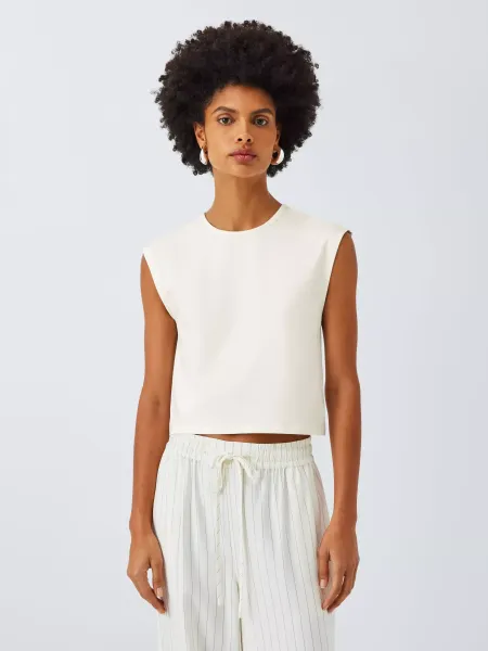 John Lewis Grown On Sleeve Crop Top