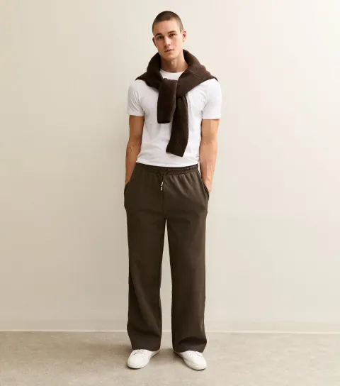 Brown Wide Leg Jogger