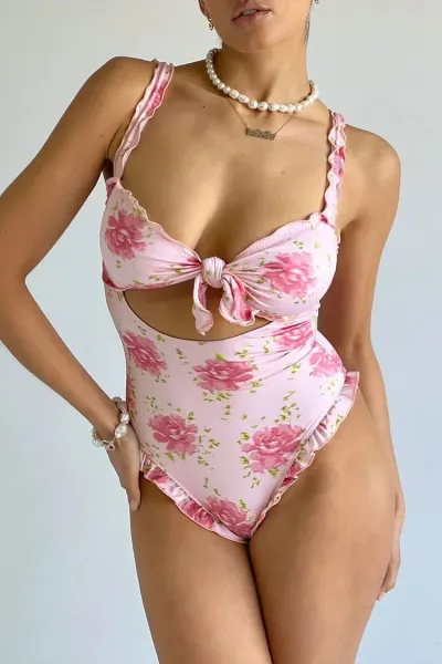 Frankies Bikinis x SYDNEY SWEENEY Lucia Ruffle One Piece Swimsuit