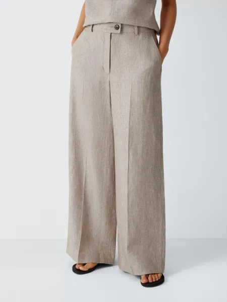 John Lewis Linen Wide Leg Trousers