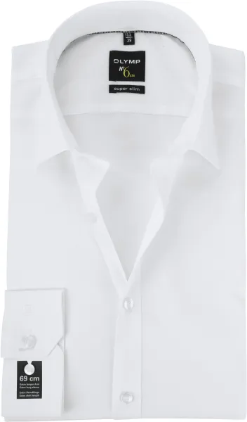 OLYMP No'6 six Shirt Skinny Fit Extra Long Sleeve White size 36
