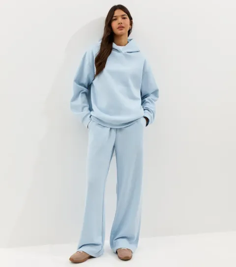 Light Blue Wide Leg Joggers