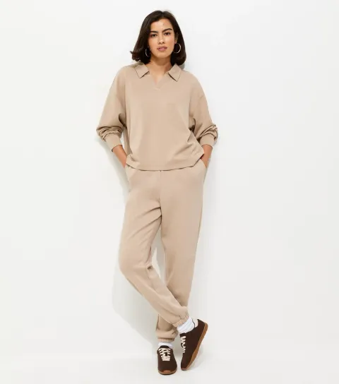 Camel Cuffed Joggers