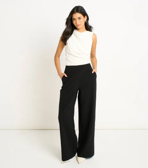 Black Wide Leg Trousers