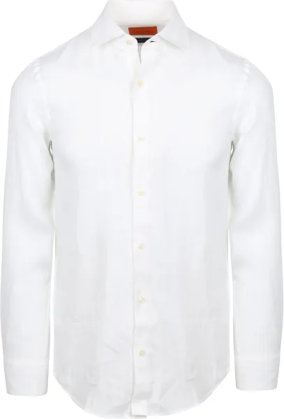 Suitable Shirt Linen White size 38