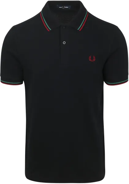 Fred Perry Polo Twin Tipped M3600 Navy Z58 Blue Dark Blue maat L