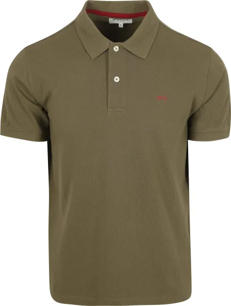 McGregor Piqué Polo Shirt Olive Green Dark Green maat L