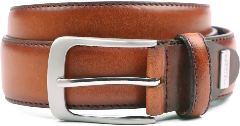 Profuomo Leather Belt Polosh Cognac maat 100