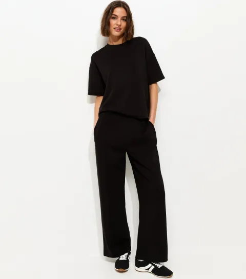 Premium Black Jersey Joggers