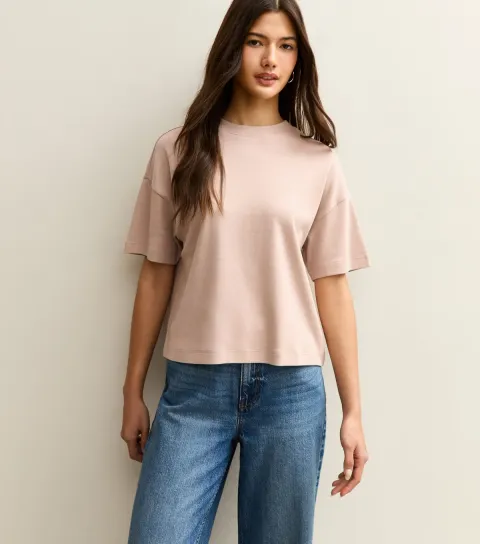 Premium Mink Heavyweight Cotton Boxy Fit T-Shirt