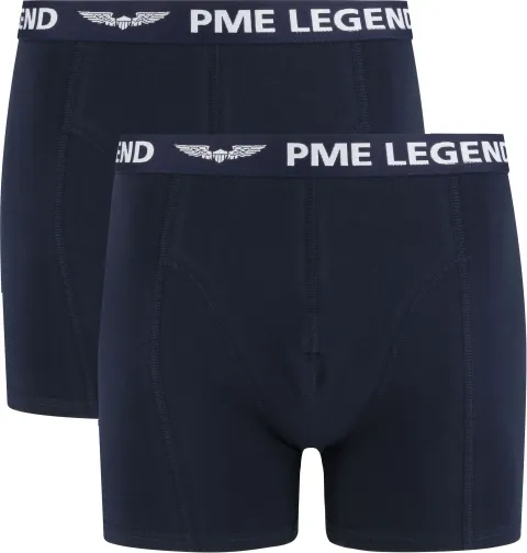 PME Legend Boxershorts 2-Pack Uni Navy Blue Dark Blue maat 3XL
