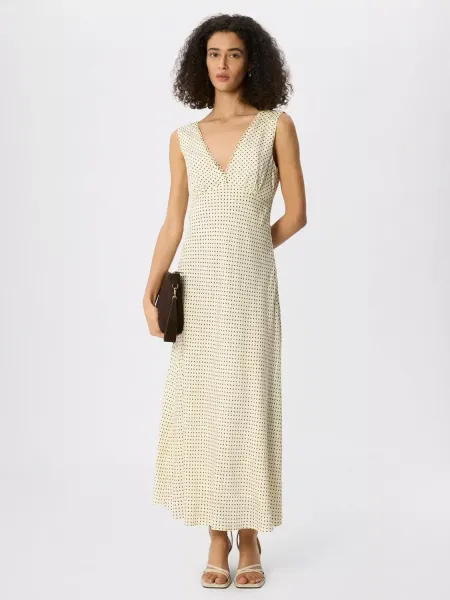 Whistles Sleeveless Spot Print Midi Dress