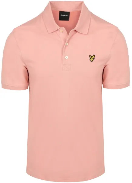 Lyle and Scott Polo Shirt Grapefruit Pink maat L