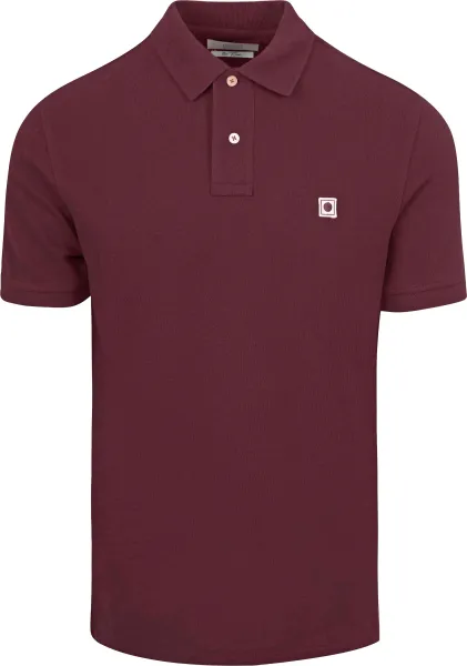 King Essentials The Rene Polo Shirt Red Burgundy maat L