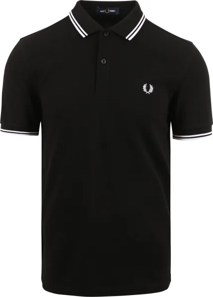 Fred Perry Polo Shirt 350 Black maat L
