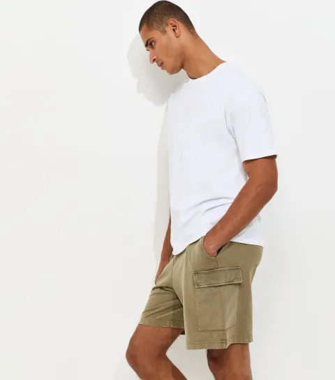 Khaki Lightweight Cargo Shorts
