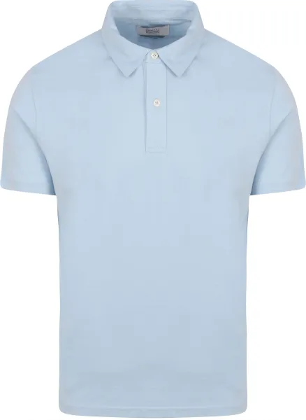 King Essentials The James Polo Shirt Light Light blue Blue maat M