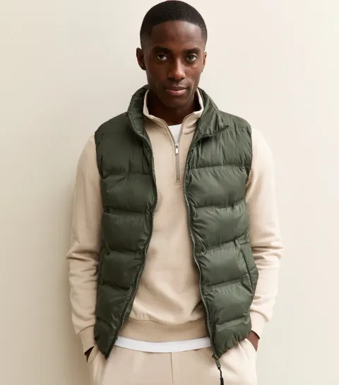 Dark Green Regular Puffer Gilet
